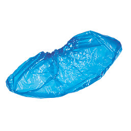 Disposable Overshoes Blue One Size Fits All 100 Pack