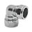 Pegler PX44CP Chrome-Plated Brass Compression Equal 90° Elbow 15mm