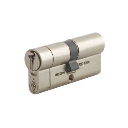 Yale Fire Rated 1 Star 6-Pin Euro Cylinder 40-50 (90mm) Satin Nickel