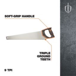 Magnusson  9tpi Hardwood Panel Saw 20" (500mm) 5 Pack
