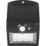 Luceco  Outdoor LED Solar-Powered Wall Light With PIR Sensor Black 220lm