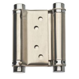 Smith & Locke Satin Nickel  Spring Hinge 75mm x 132mm