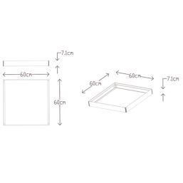 LAP White Panel Light Mount Box 600mm x 600mm