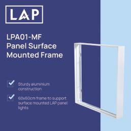 LAP White Panel Light Mount Box 600mm x 600mm