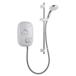 Mira Event XS Rear-Fed White  Power Shower