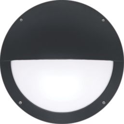 Luceco Atlas Outdoor Round LED Hooded Bulkhead Black 12/19W 1250/2100lm