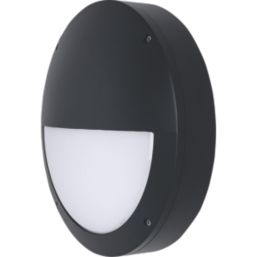 Luceco Atlas Outdoor Round LED Hooded Bulkhead Black 12/19W 1250/2100lm
