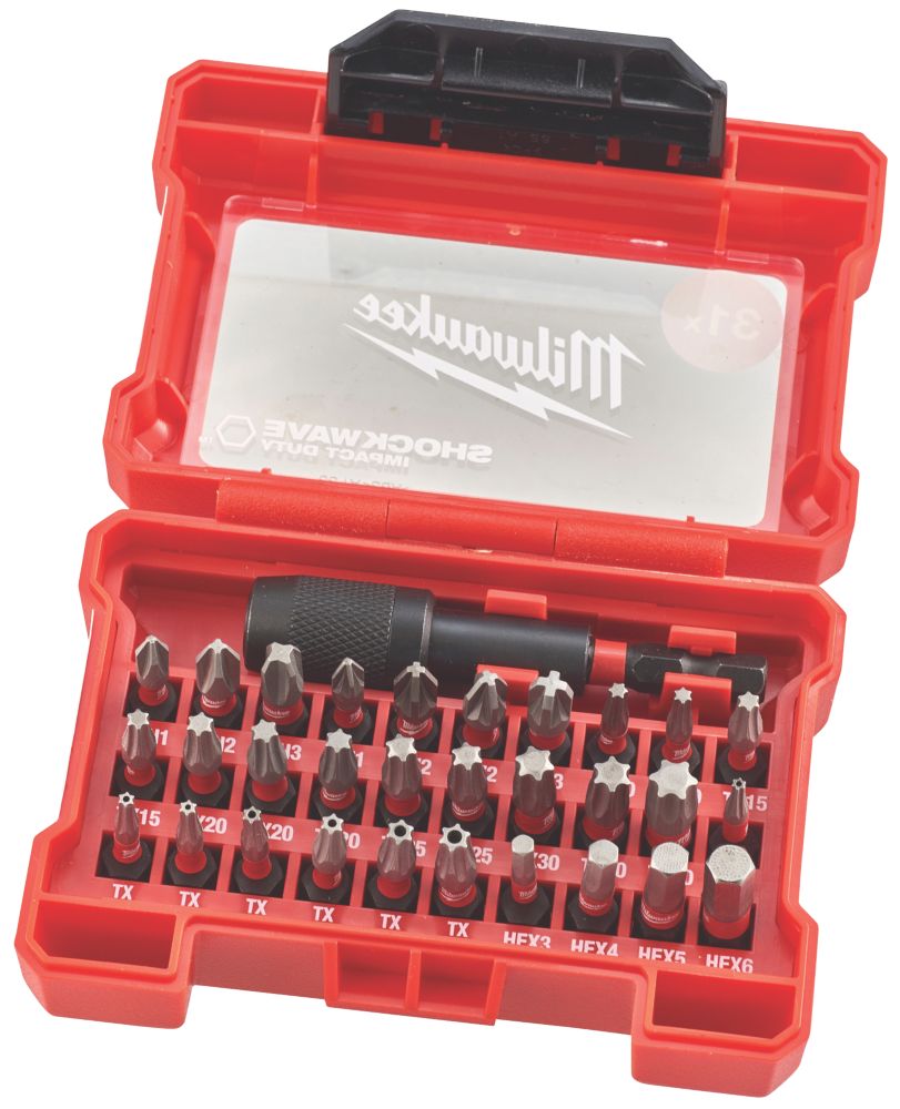 Milwaukee mixed shockwave bit set 24 pieces sale