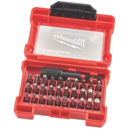 Milwaukee Shockwave Impact Duty 1 4 Straight Shank Mixed Screwdriver Bit Set 31 Pieces Screwfix