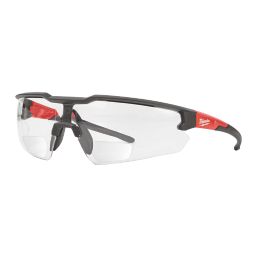 Milwaukee +2.5 Clear Lens Magnified Safety Glasses