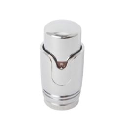 Flomasta  1/2" x 15mm Chrome Angled & L/S Modern Thermostatic Radiator Valve & Lockshield