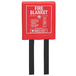 Firechief  Fire Blanket with Rigid Case 1m x 1m
