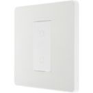 British General Evolve 1-Gang 2-Way LED Single Master Trailing Edge Touch Dimmer Switch  Pearlescent White with White Inserts