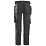 Snickers 6241 Stretch Trousers Black 35" W 32" L