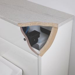 Battery-Powered Dual-Flush Contactless Button Kit Black