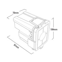 Battery-Powered Dual-Flush Contactless Button Kit Black