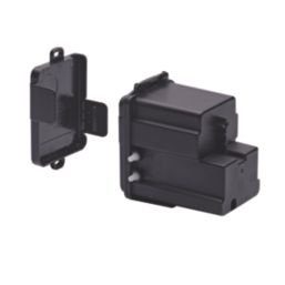 Battery-Powered Dual-Flush Contactless Button Kit Black