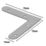 Magnodur Furniture Brackets Silver 75mm x 75mm x 15mm 10 Pack