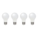 Essentials  E27 A60 LED Light Bulb  470lm 4.2W 4 Pack