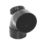 FloPlast  Solvent Weld 1-Boss 92.5° Double Socket Access Bend Black 110mm