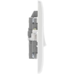 British General 800 Series 20A 1-Gang DP Water Heater Switch White with LED