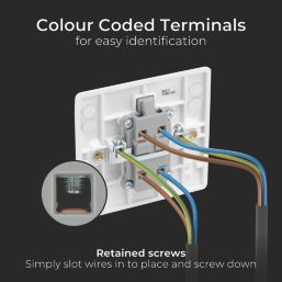 British General 800 Series 20A 1-Gang DP Water Heater Switch White with LED