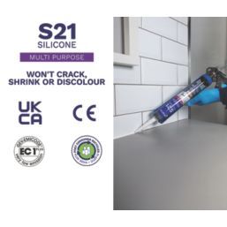 Bostik S21 Multipurpose Silicone Sealant White 310ml