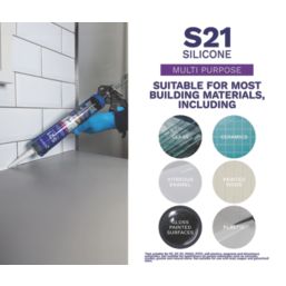 Bostik S21 Multipurpose Silicone Sealant White 310ml