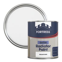 Fortress 750ml White Satin Heat Resistant Radiator Paint