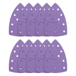 Trend  AB/DET/120A 120 Grit 11-Hole Punched Multi-Material Sanding Sheets 151mm x 102mm 10 Pack