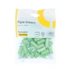 Flomasta STS15M Polybutylene & PEX Push-Fit Pipe Insert 15mm 50 Pack