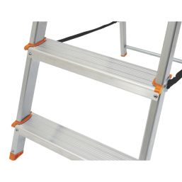 Magnusson Aluminium 1.9m 6 Step Swingback A Frame Step Ladder