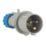 Lewden 16A 2P+E Male Plug 230V