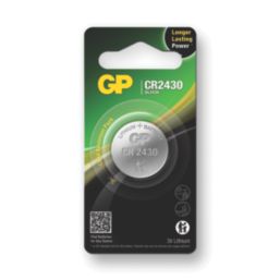 GP Batteries CR2430 3V Coin Cell Lithium Battery Screwfix