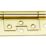 Smith & Locke Polished Brass  Door Hinge 100mm x 42mm 2 Pack