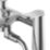 Swirl Kuhli Chrome 124mm Deck Mounted Dual Control Manual Shower Mixer Tap