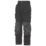 Snickers 3223 Floorlayer Work Trousers Grey/Black 33" W 32" L