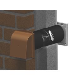 Manthorpe Core Vent Brown 160.5mm x 350mm