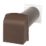 Manthorpe Core Vent Brown 160.5mm x 350mm