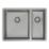 Carysil SR1023LH 1.5 Bowl Stainless Steel Kitchen Sink 590mm x 440mm