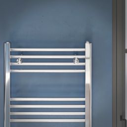 Flomasta 1200mm x 500mm 1228BTU Chrome Flat  Towel Radiator