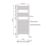 Flomasta 1200mm x 500mm 1228BTU Chrome Flat  Towel Radiator