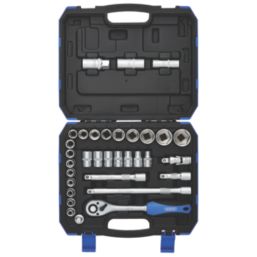 Draper MM/AF 1/2" Drive Socket Set 33 Pieces