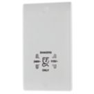 British General 800 Series 1-Gang Dual Voltage Shaver Socket 115 / 240V White