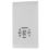 British General 800 Series 1-Gang Dual Voltage Shaver Socket 115 / 240V White