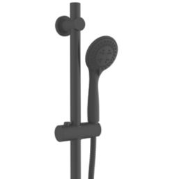 Croydex Nero Shower Set Matt Black