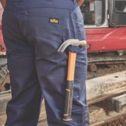 Site Sember Work Trousers Navy 34" W 32" L