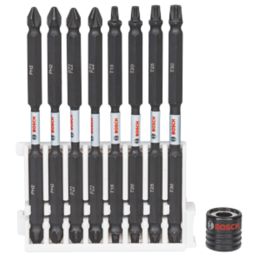 Bosch  1/4" Hex Shank Mixed Impact Control Double-Ended Screwdriver Bits with Magnetic Sleeve 9 Piece Set