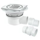 McAlpine TSG52T6SS Trapped Shower Gully 50mm Water Seal
