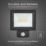 Luceco Essence Outdoor LED Floodlight with Ball Joint With PIR Sensor Black 30W 3150lm